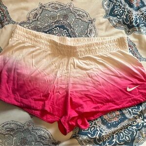 Nike white and pink shorts